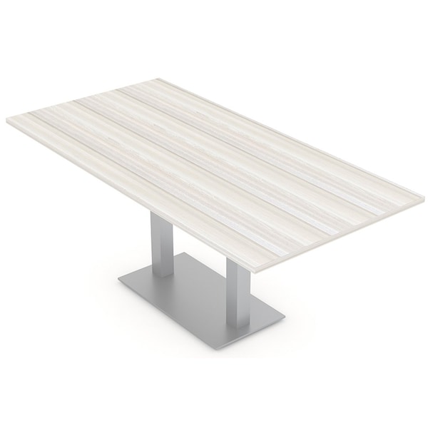 Rectangle 6 Person Conference Room Table, 36" W, 6 ft. L, 29" H, Sea Salt